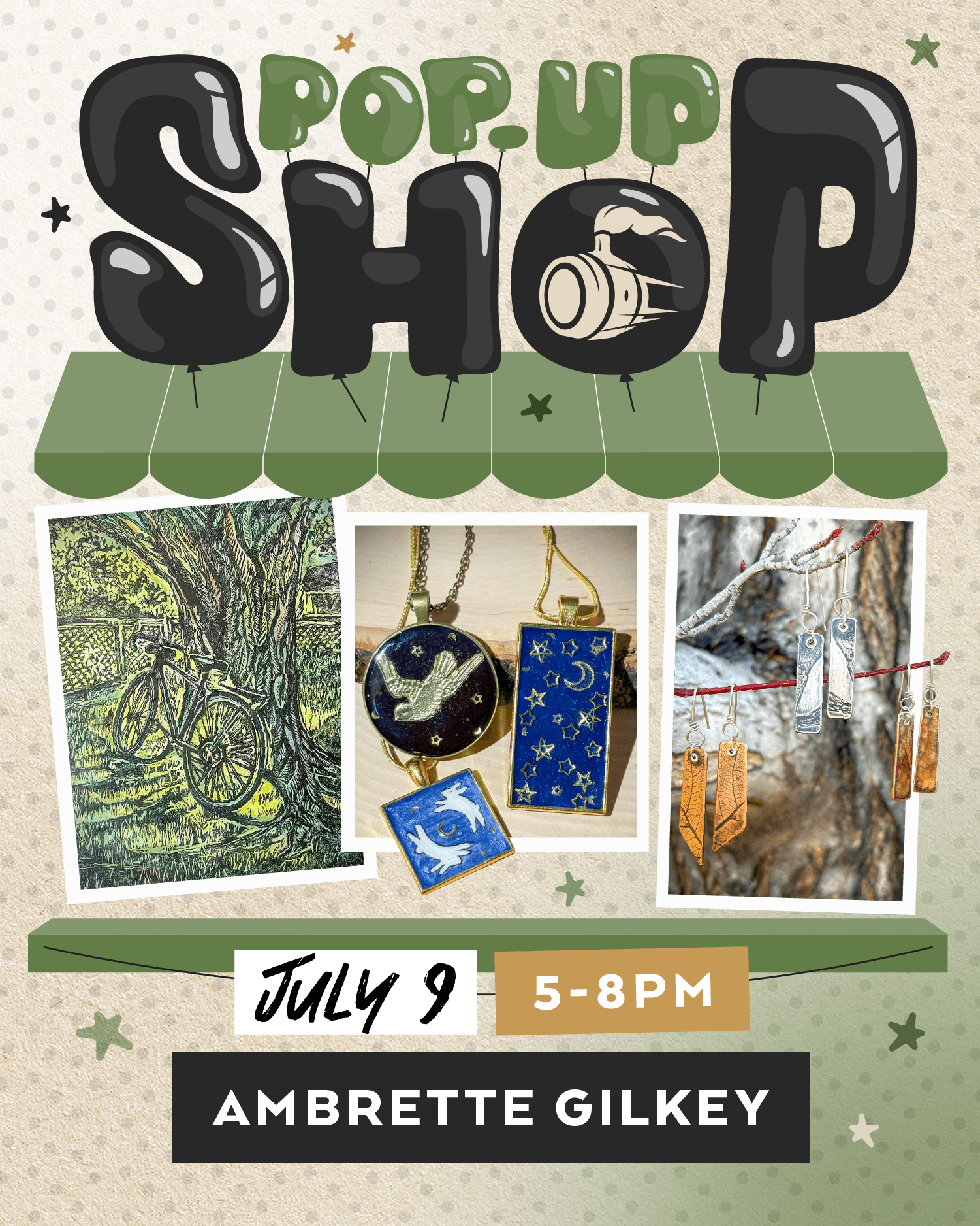 July Pop-up: Ambrette Art 7 PopUp July2026 Ambrette Post
