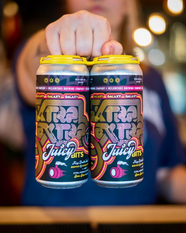 Home 9 🌠 GALAXY XXJB IS BACK 🌠
This 8.6% bad mamma jamma is loaded with absurd amounts of Citra, Mosaic, and El Dorado hops, then DOUBLE dry-hopped with Galaxy to launch your taste buds straight into the cosmos! 🚀
Expect explosive notes of passion fruit, citrus, and peach, all balanced by a soft, creamy mouthfeel and smooth finish courtesy of white wheat malt, flaked oats, and flaked wheat. No fruit added—just pure, juicy hop goodness! ✨
A touch of bitterness keeps this celestial Double IPA grounded, reminding you that you're still on planet Earth. Available FRIDAY at 11am. Cheers! 🍻
#WeldWerksBrewingCo #DialedInBeer #ColoradoBrewery